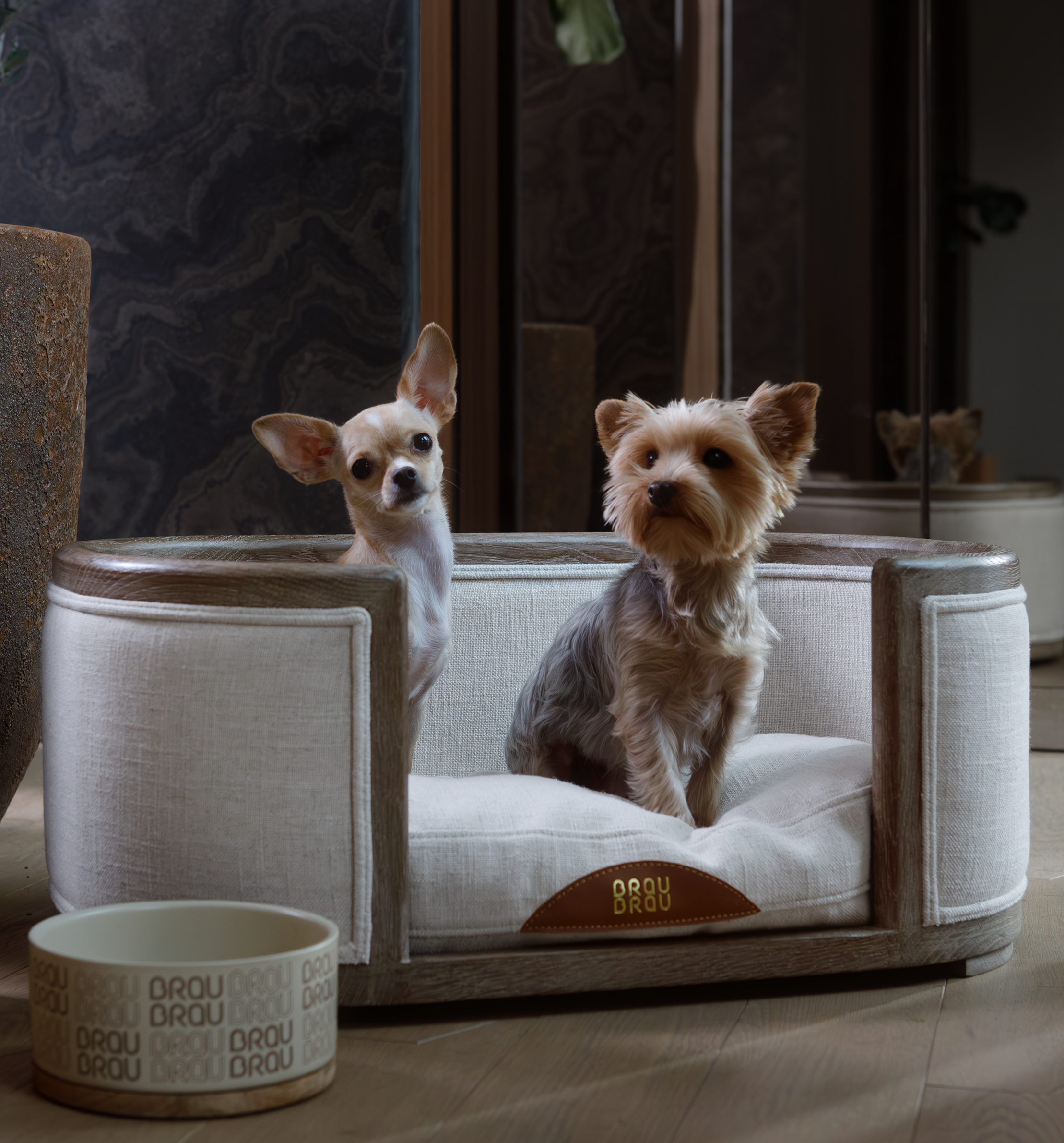 Canapea Albă Oak Hexagonal Vine Pet Sofa - BRAUBRAU pentru Animale de Companie (Câini și Pisici)