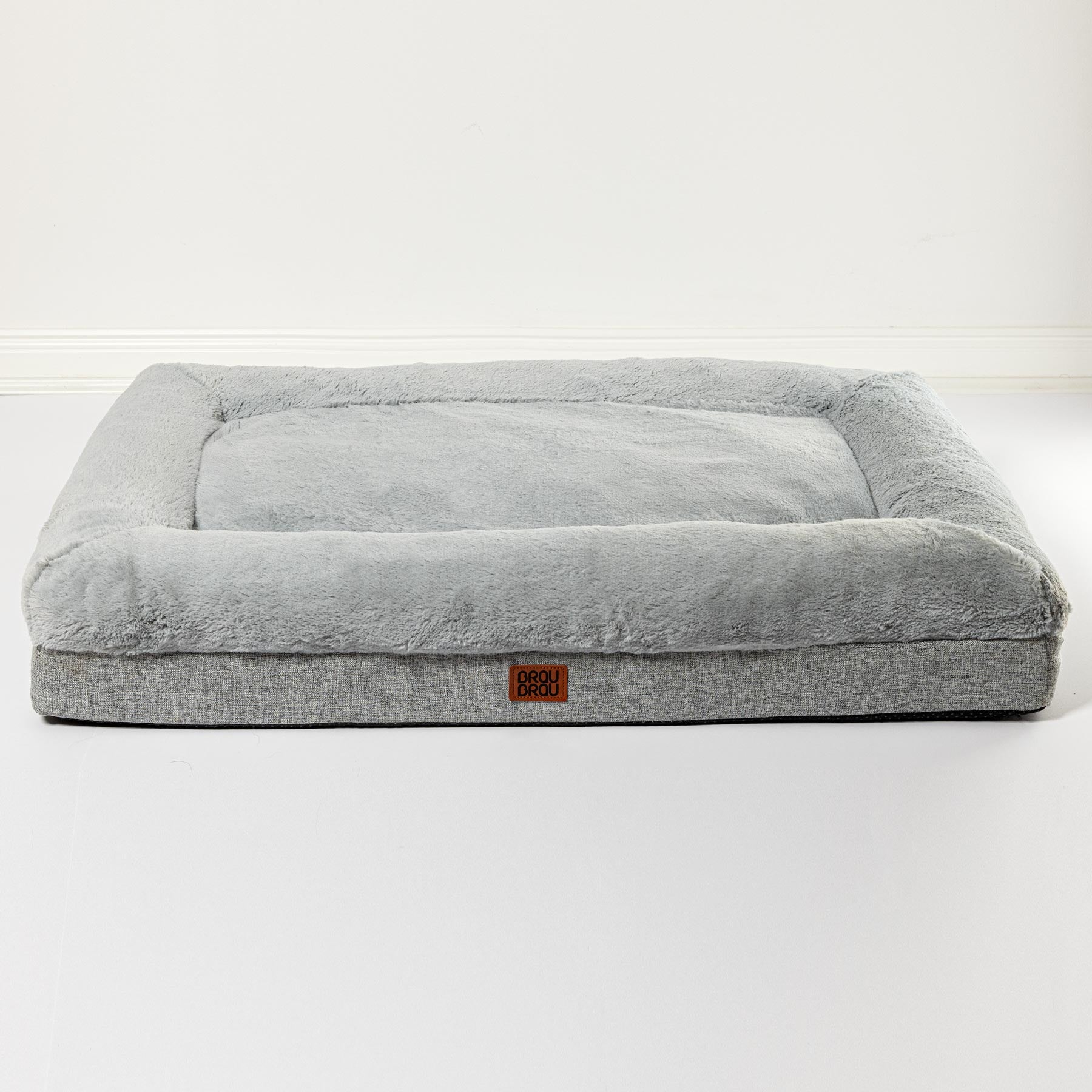 Grey Bed - Orthopedic Silk BRAUBRAU for Pets (Dogs and Cats)