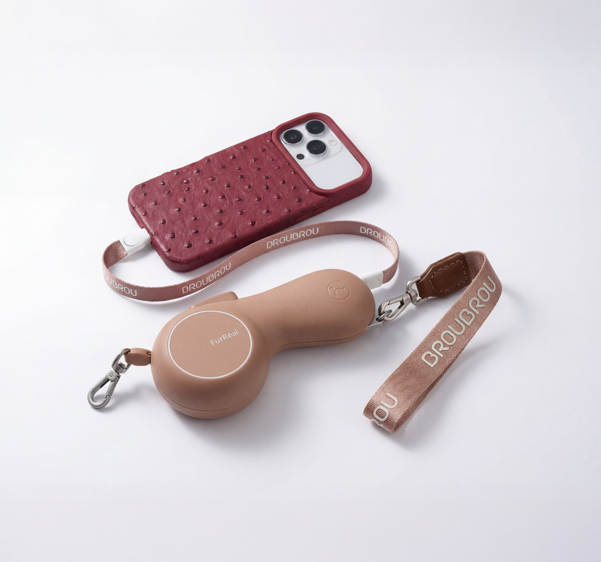 Lesă Retractabilă Smart cu Mâner Încălzit și Baterie Externă 4800 mAh pentru câini și pisici - FurReal X BRAUBRAU