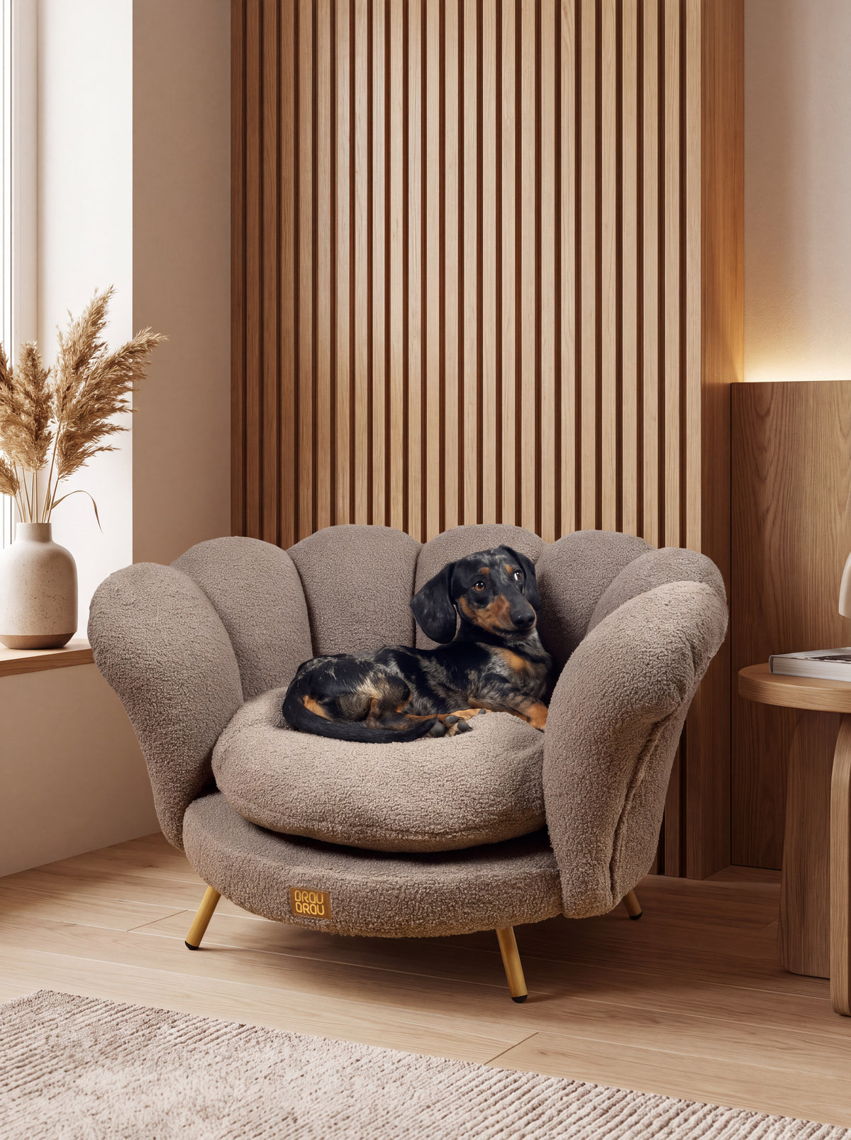 Brown Sofa - Cappucino Flower BRAUBRAU for Pets (Dogs and Cats)
