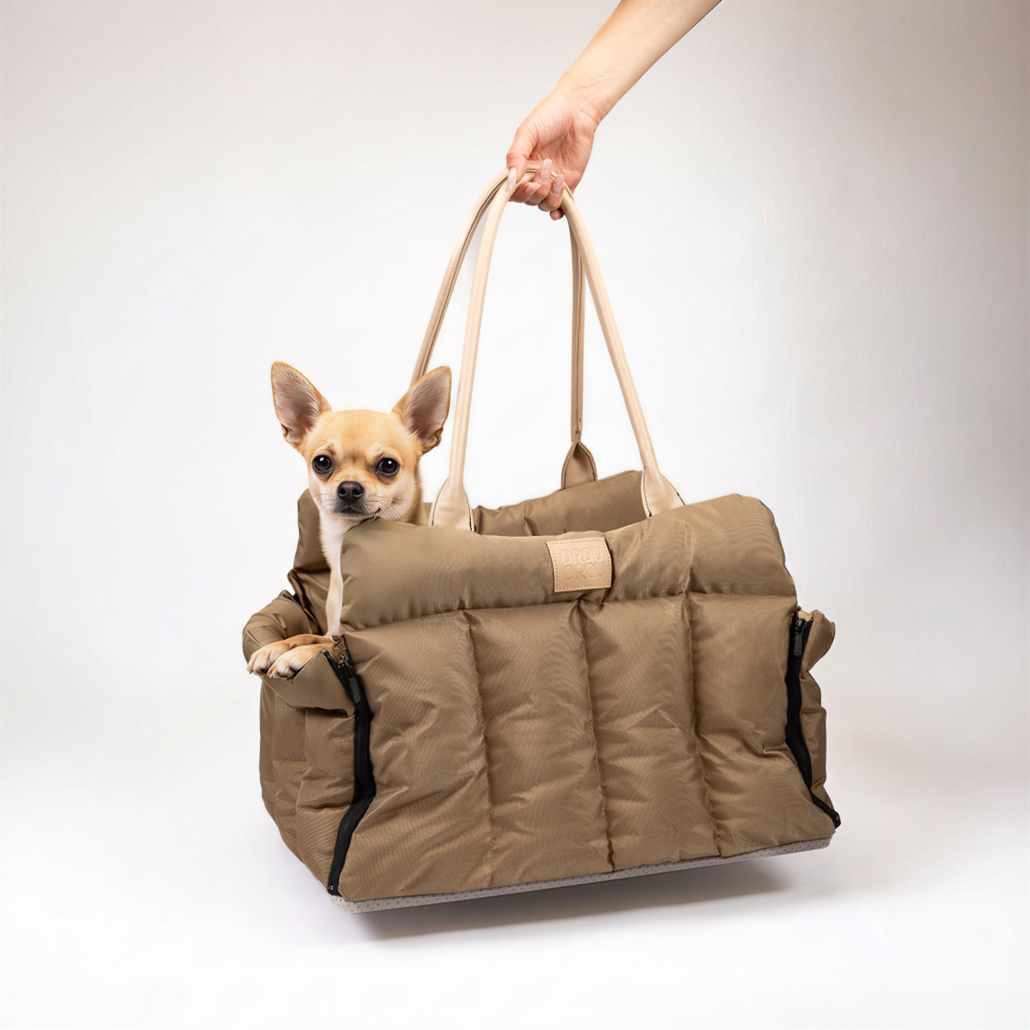 Grey Bed - Orthopedic Silk BRAUBRAU for Pets (Dogs and Cats)