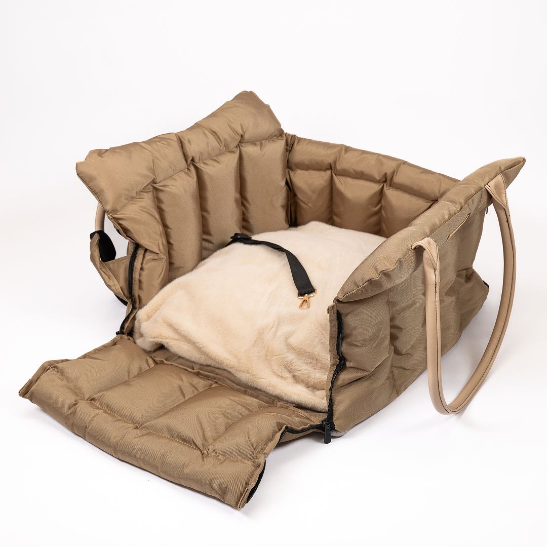 Grey Bed - Orthopedic Silk BRAUBRAU for Pets (Dogs and Cats)