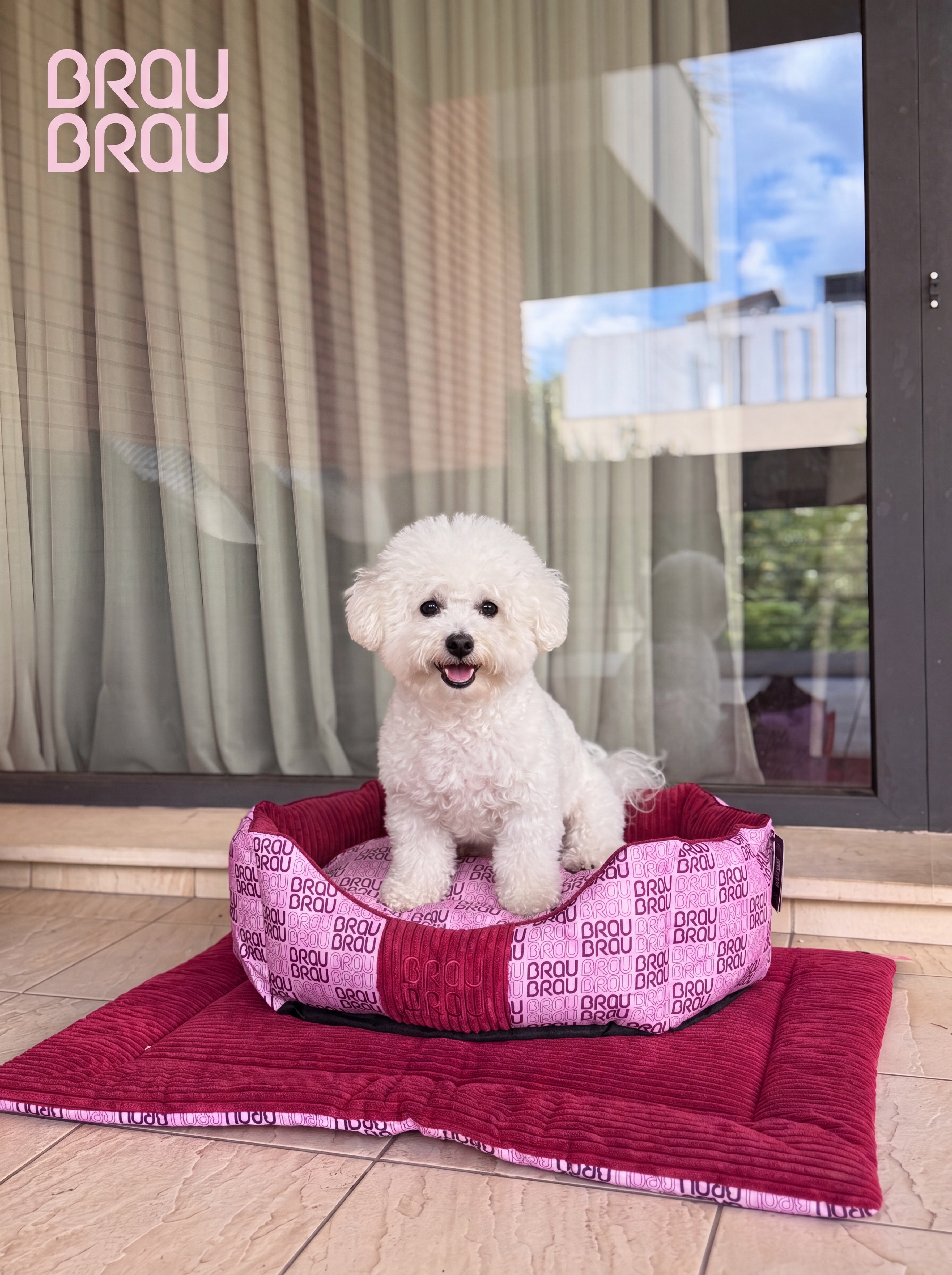 Grey Bed - Orthopedic Silk BRAUBRAU for Pets (Dogs and Cats)